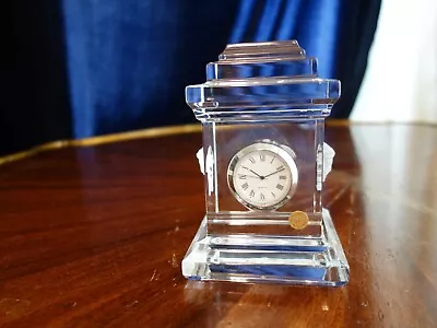 Versace Medusa Table Clock Rosenthal Treasury Crystal Chimney Clock Large • $150