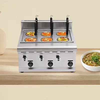 6 Baskets Commercial Pasta Cookers Propane Gas Noodle Desktop Ramen Cooker LPG • $311.60