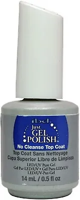 IBD Pure LED & UV Just Gel Polish 14ml ~ NO CLEANSE TOP COAT ~ • £9.85