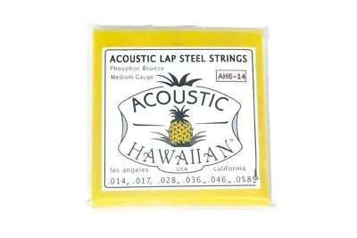 Asher Electro Hawaiian (r)  Slide Guitar Strings Set - ACOUSTIC • $13.50