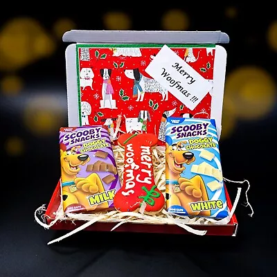 £12.50 • Buy Dog Christmas Treat Pamper Hamper Box Present Woofmas Gift Doggy