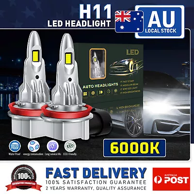MODIGT 70W Pair H11 LED Headlight Globe Light 6000K High Low Beam Bulbs White • $34.79