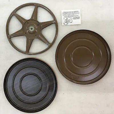 Metal 200 Foot 8mm Movie FILM REEL With Protective Film Can Untested • $15