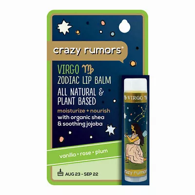 Virgo Earth Blend Lip Balm 0.15 Oz By Crazy Rumors • $29.54
