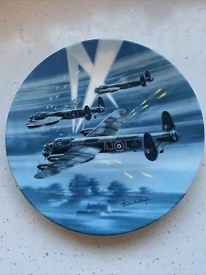 £4.99 • Buy Royal Worcester Aeroplane Plate Over Enemy Territory Dambusters Wilfred Hardy
