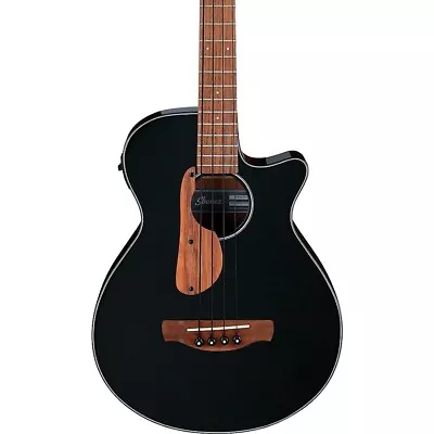 Ibanez AEGB24E Acoustic-Electric Bass Guitar Black Gloss • $449.99