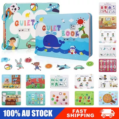 2Pcs Busy Books Toddlers Montessori Busy Book Kids Activity Books 20 Themes Toys • $11.88