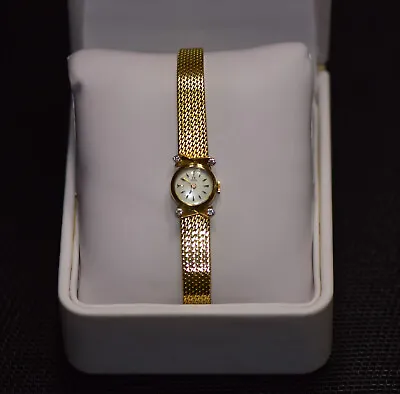 £2175 • Buy 18k Yellow Gold & Diamond Ladies Wrist Watch, Solvil Et Titus Wrist Watch