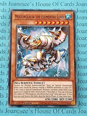 Moulinglacia The Elemental Lord SDFC-EN025 Yu-Gi-Oh Card 1st Edition • $1.23