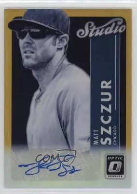 2017 Panini Donruss Optic Studio Signatures Gold Prizm /10 Matt Szczur Auto • $14.34