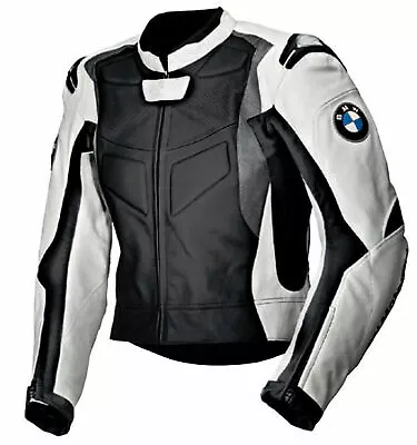 Motorcycle Bmw Leather Jacket-Motorbike Leather Riding Jacket • $219.95