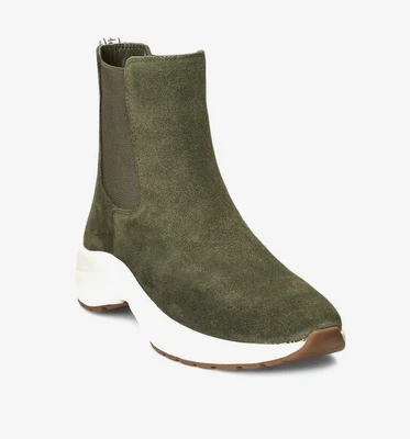 $59.99 • Buy Ralph Lauren Polo Rylee Chelsea Slip-On Boots Sneakers Shoes Olive Green SZ: 8.5