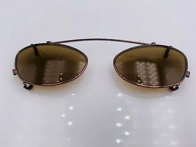 Vintage MC-302 440 Bronze Metal Oval Clip-On Sunglasses Frames  • $15.20
