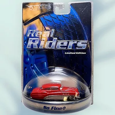 New Hot Wheels Real Riders So Fine Custom Buick Lowrider Red White Diecast • $7.64