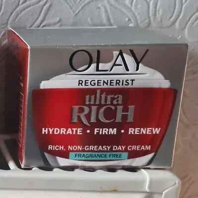 Olay Regenerist Overnight Mask  & Ultra Rich Day Cream Set. Unopened 50ml Each • £34.99