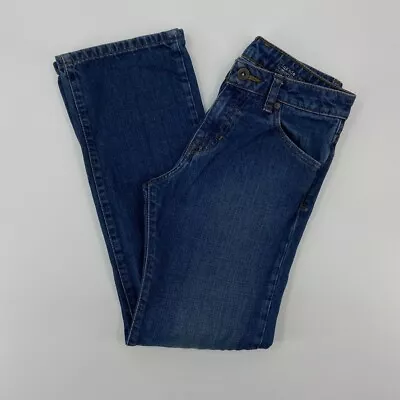 Volcom Jeans Youth 14 Blue Denim Pants Casual Skate Skater Straight Boys 27x27 * • $2.49