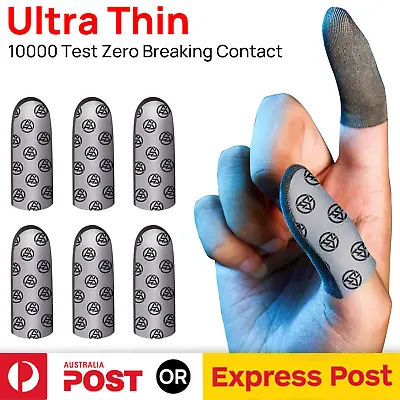 $6.95 • Buy 2/4/6x Phone Game Ultra Thin Finger Sleeve Thumb Gloves Sweatproof Gamer Fr PUBG