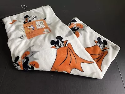 New Disney Mickey & Minnie Mouse Halloween Plush Throw Blanket 50X70” NEW • $33.25