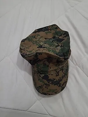 USMC COVER GARRISON MARPAT WOODLAND US MARINE CORPS CAP HAT Small GPOC #2 • $9.99