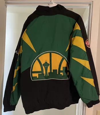 Seattle Supersonics Vintage Apex One Jacket Mens XL 90s EXTREMELY RARE POP 1 • $400