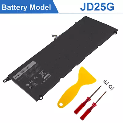 JD25G Battery For Dell XPS 13 -9350 (9343) (9350) 90V7W JHXPY 5K9CP 52WH 7.4V  • $47.99