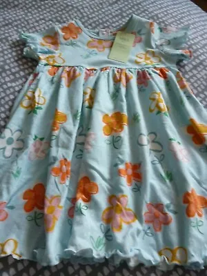 Marks And Spencer Baby Girl Organic Cotton Floral Dress  3-6 Months BNWT  M&S • £8
