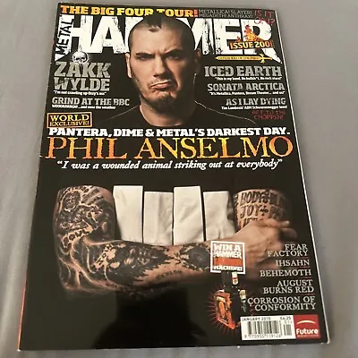 Metal Hammer  Magazine Jan 2010 Issue 200 Phil Anselmo Pantera Zakk Wylde • $13.99