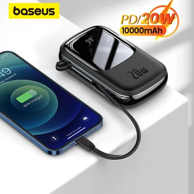 $45.99 • Buy Baseus 22.5W Power Bank 20000 MAh With Cable PowerBank External Battery Charger