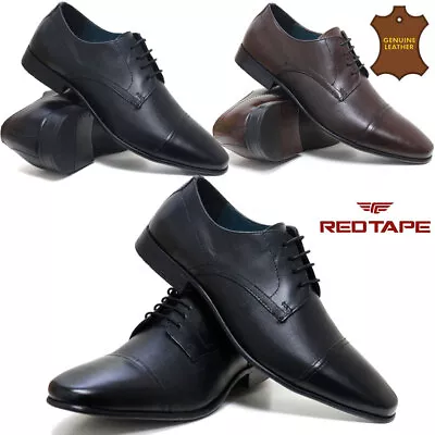 Mens Leather Shoes Italian Smart Formal Wedding Party Lace Up Oxford Office Shoe • £19.95