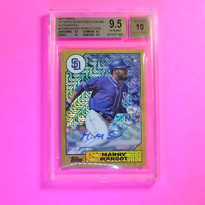 2017 Topps 1987 Silver Pack Chrome Manny Margot RC #d/50 BGS 9.5 Gem Mint • $29.99