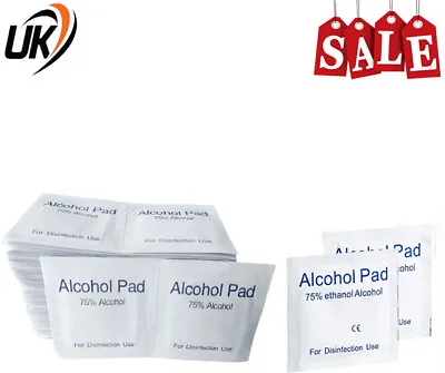 £2.77 • Buy 100X Alcohol Wipes 75%  Pre-Injection Swabs Slcohol Pads Medical TATTOO NAIL UK