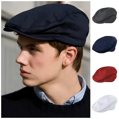 £9.95 • Buy Ivy Flat Cap Herringbone Hat Gatsby Newsboy Baker Boy Cabbie Elasticated Mens