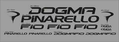 $39 • Buy Pinarello Dogma F10 Custom Made Frame Decal Set Matte Black