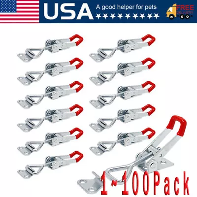 Heavy Duty Steel Toggle Latch Catches Adjustable Lock Clamp For Boxes Case New • $124.57