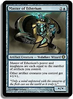 Master Of Etherium Shards Of Alara HEAVILY PLD Artifact Blue Rare CARD ABUGames • $1.59