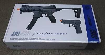 Sig Sauer SIG1 MPX 6mm Spring Airsoft Gun & P226 Pistol Bundle - AIR-S1-MPX226 • $39.99