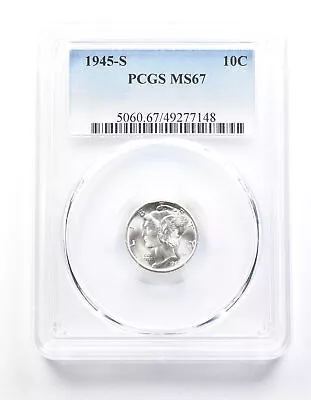 1945-S Mercury Dime MS67 PCGS *1486 • $229