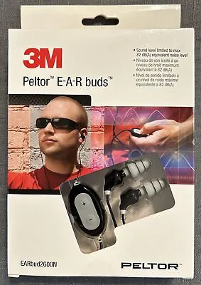 3M PELTOR E-A-R Buds Noise Isolating Headphones EARbud2600N NEW IN PACKAGING • $38