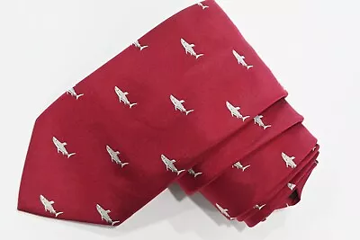 J.Crew Red  Men's Neck Tie W: 3 1/4   BY L:  58   Made In China  NEW  • $18.99