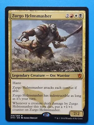 MTG 1x Zurgo Helmsmasher NM Khans Of Tarkir Magic • $1.49