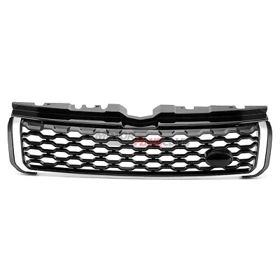 Black Chrome Front Grill Grille For Land Rover Range Rover Evoque 2012-2019 • $89