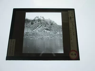 ONE (1) LATE 1800s-EARLY 1900s LANTERN SLIDES ANTICLINE HANCOCK WEST VIRGINIA • $25