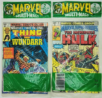 Marvel Multi-Mags (Marvel Two-In-One #57/Marvel Super-Heroes-Hulk #85) 1979 RARE • $17