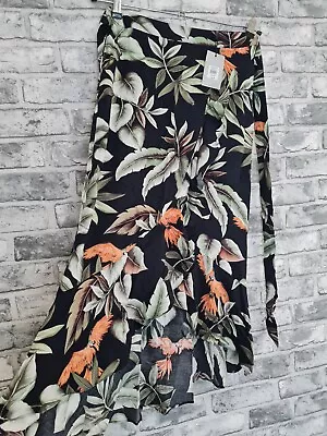 £14.99 • Buy Oasis Skirt Size 8 Parrot Design New Tropical Botanical Lightweight 