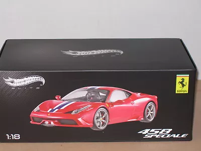 1/18 Hot Wheels Elite Ferrari 458 Speciale  Red  New  Bly31 • $273.10