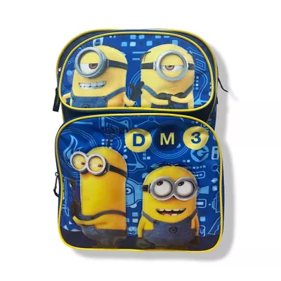 Despicable Me 3-Minions-DM3- Boys 16  Blue School Backpack • $24.95