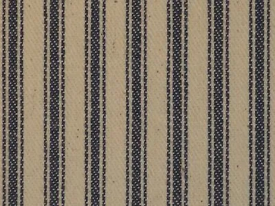 Roc-Ion Navy Blue Ticking Stripe Woven Twill Cotton Home Decor Sewing Fabric • £15.39