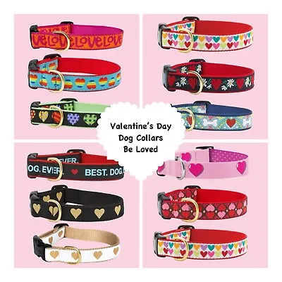 DOG COLLARS VALENTINE'S DAY LOVE  XS S M L XL XXL Adjustable Made In USA • $26