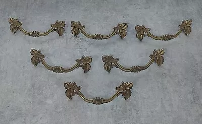 Antique French Provincial Drawer Pulls  5  Bore Set Of 6 A1498 England • $119.99