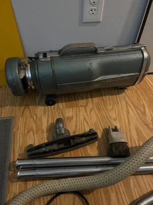 $80 • Buy Vintage Electrolux Metal Canister Vacuum Cleaner Model E BLUE
